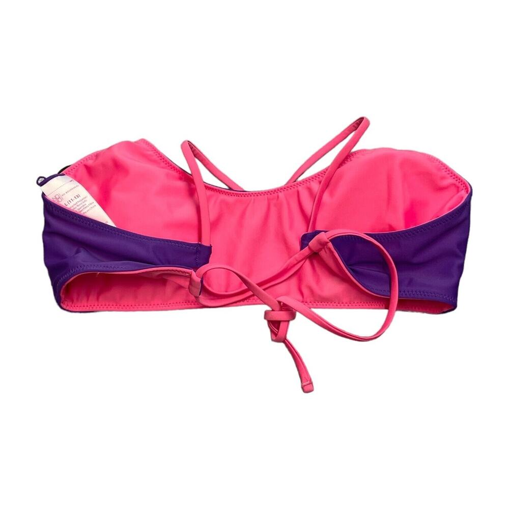 No Boundaries Reversible Bralette Swim Top Women's L (11-13) Purple Dune Beach - Picture 3 of 6